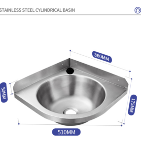 כיור פינתי נירוסטה
