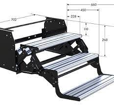מדרגת עלייה מכאנית לקרוואן - 3 שלבים