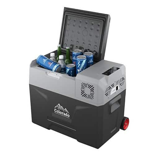 מקרר לרכב 40L עם ידית טרולי T40 – 12v/24v/220v – תמונה 2