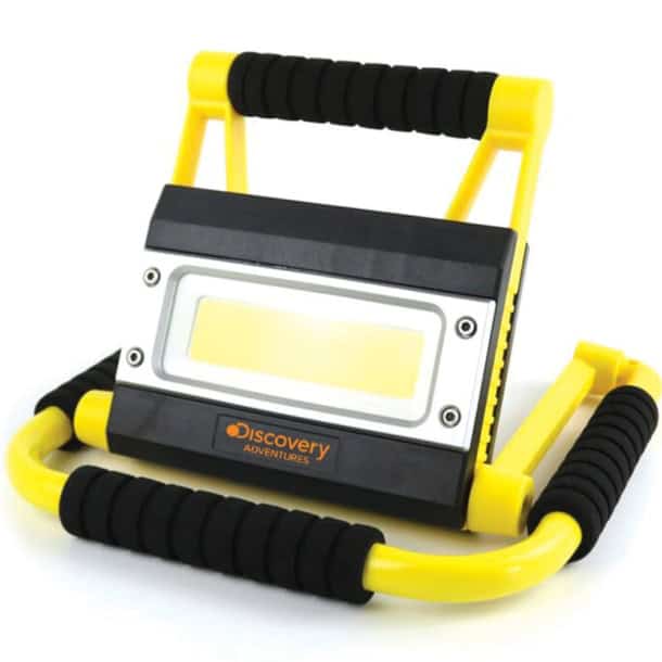 פנס שטח נייד עוצמתי מתכוונן כולל סוללת גיבוי לטעינת טלפון – תמונה 2