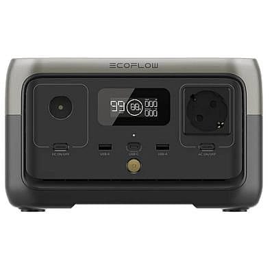 תחנת כוח ניידת ECOFLOW RIVER 2 - קיבולת 256Wh הספק 600-300W – תמונה 2