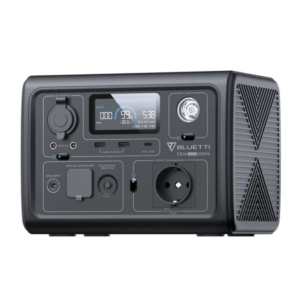 תחנת כוח ניידת BLUETTI EB3A | 600W 268Wh – תמונה 3