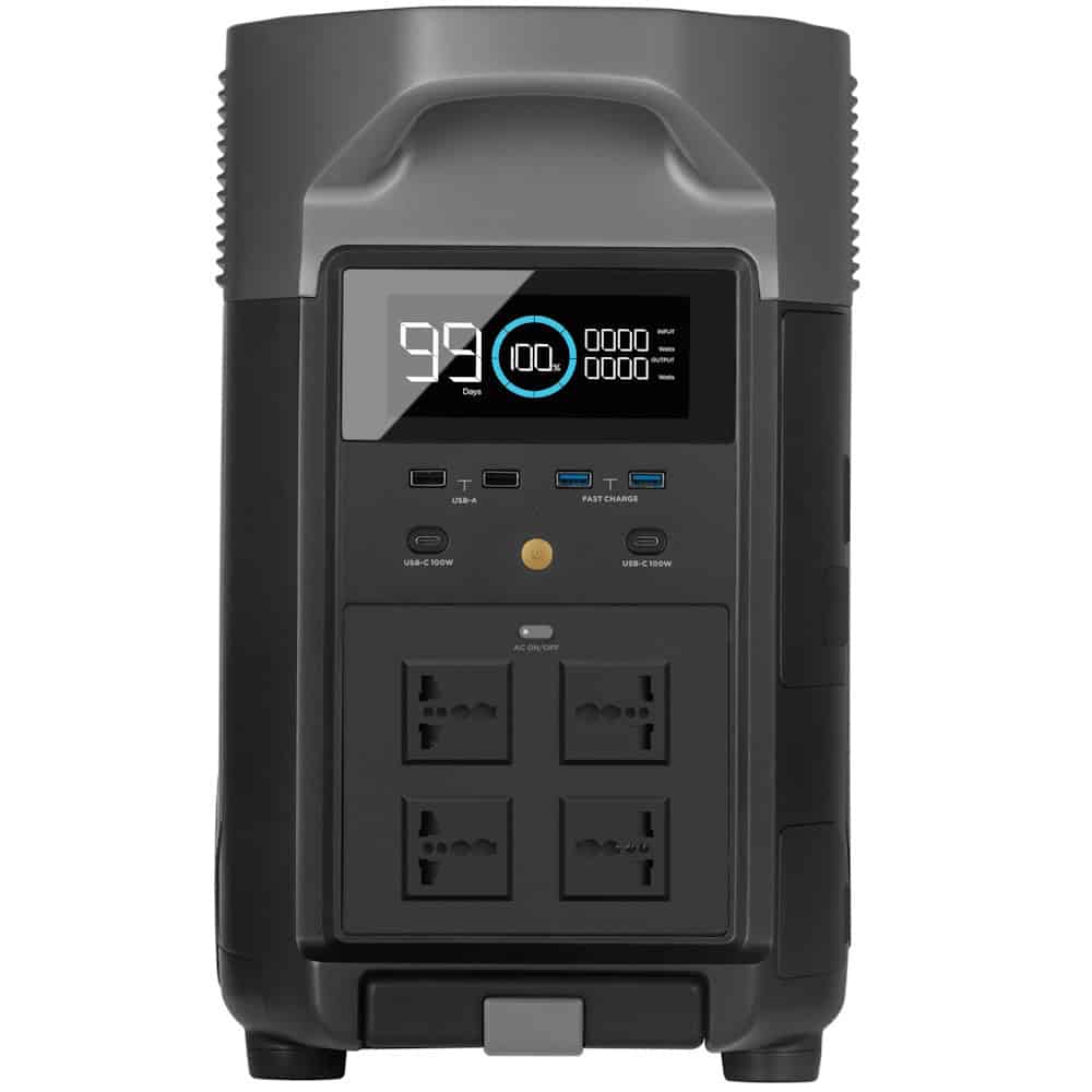 מערכת סולארית היברידית ECOFLOW DELTA 3600 ו 3 פאנלים סולאריים קשיחים 560W – תמונה 4