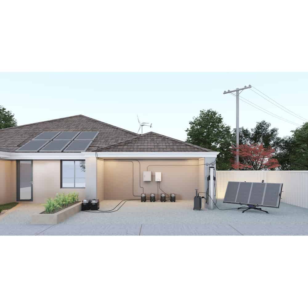 מערכת סולארית היברידית ECOFLOW DELTA 3600 ו 3 פאנלים סולאריים קשיחים 560W – תמונה 3