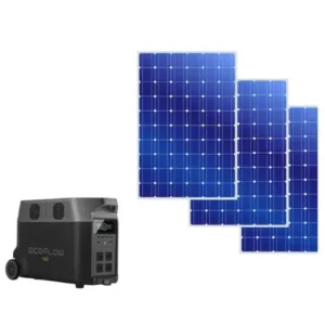מערכת סולארית היברידית ECOFLOW DELTA 3600 ו 3 פאנלים סולאריים קשיחים 560W