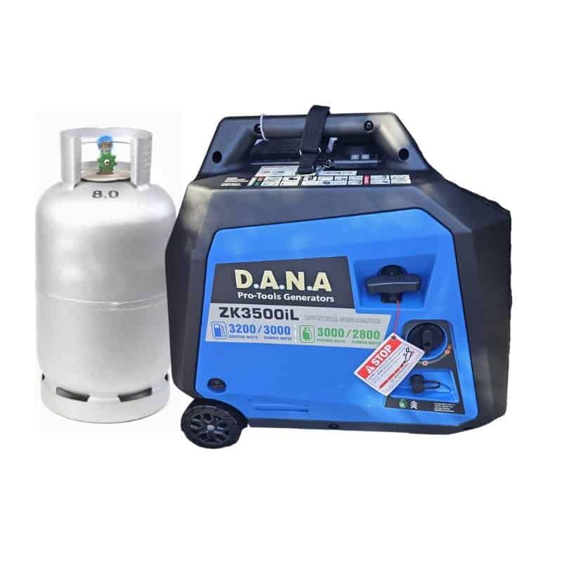 גנרטור אינוורטר מושתק היברידי - גז+ בנזין 3200W